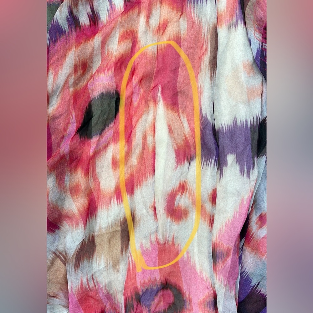 Alexis Pavton-Tribal Pink maxi silk dress - Picture 12 of 13